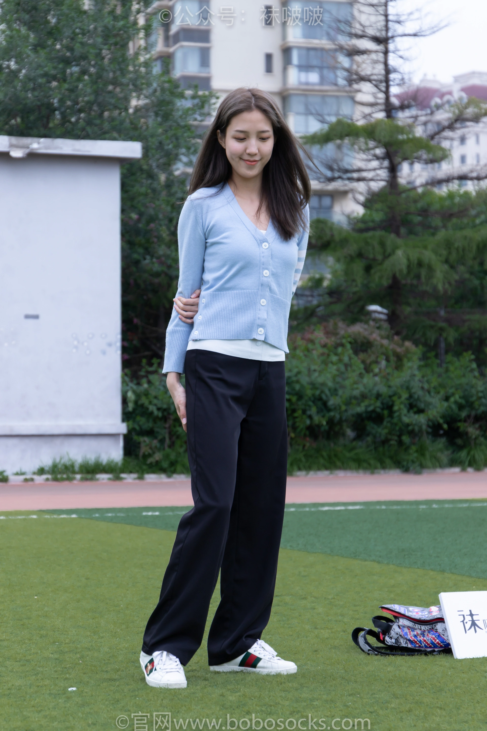 [BoBoSocks袜啵啵]NO.021 泡芙-板鞋、白棉袜、裸足 1